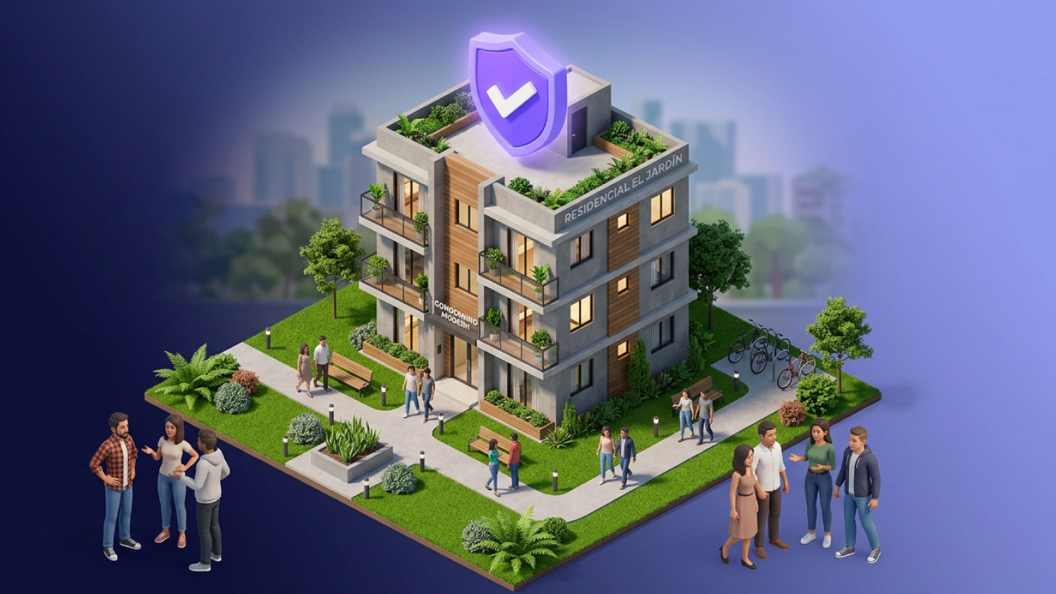 Buena convivencia vecinal en el condominio